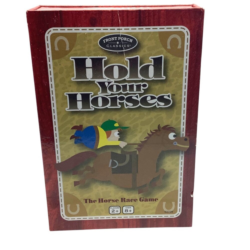 Hold Your Horses Board Game Front Porch Classics Horse Racing Complete Set